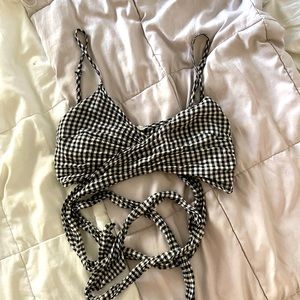 Wrap crop top